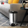Bergner Silver Step Stainless Steel Pedal Dust Bin - 7000 mL