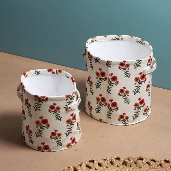 Blossom Space Storage Basket - Set Of Two Blossom Space Storage Basket - Set Of Two