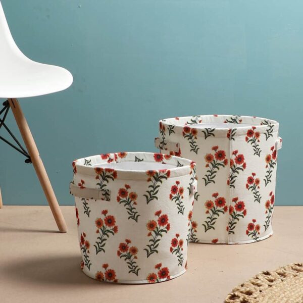 Blossom Space Storage Basket - Set Of Two Blossom Space Storage Basket - Set Of Two