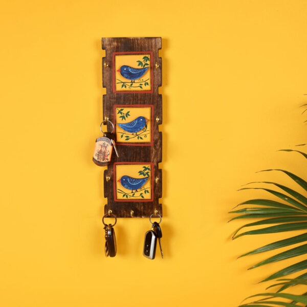 Blue Chidiya Key Holder