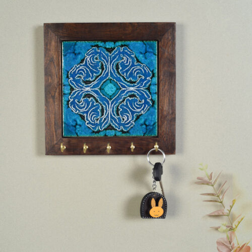 Blue Daisy Handcrafted Key Holder Blue Daisy Handcrafted Key Holder