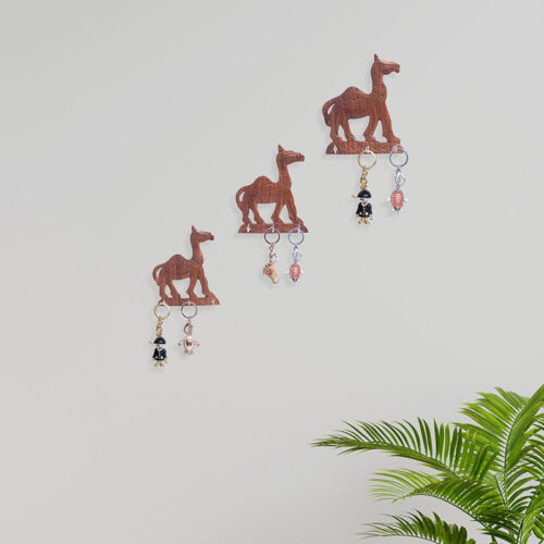 Camel Safari Key Holder - Set Of Three Camel Safari Key Holder - Set Of Three