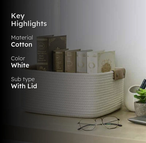 Cappucino Storage Basket - Ivory Cappucino Storage Basket - Ivory