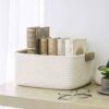 Cappucino Storage Basket - Ivory Cappucino Storage Basket - Ivory