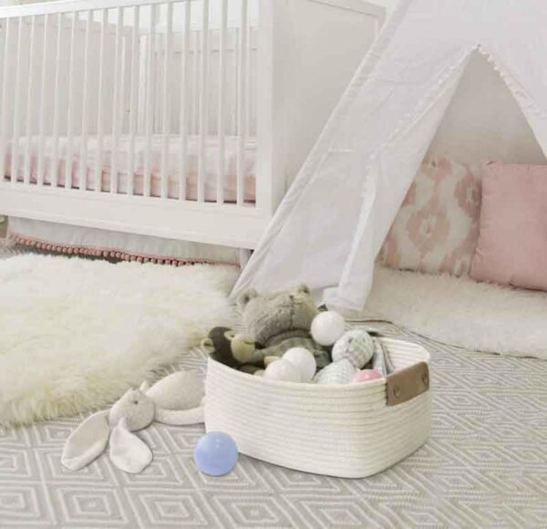 Cappucino Storage Basket - Ivory Cappucino Storage Basket - Ivory