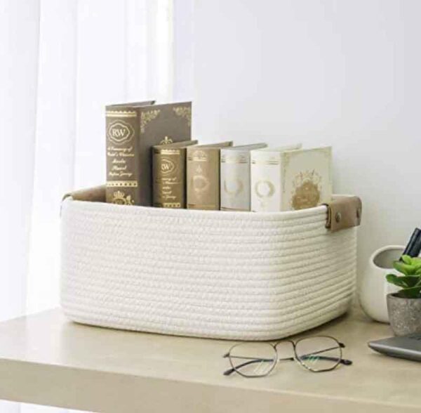 Cappucino Storage Basket - Ivory Cappucino Storage Basket - Ivory