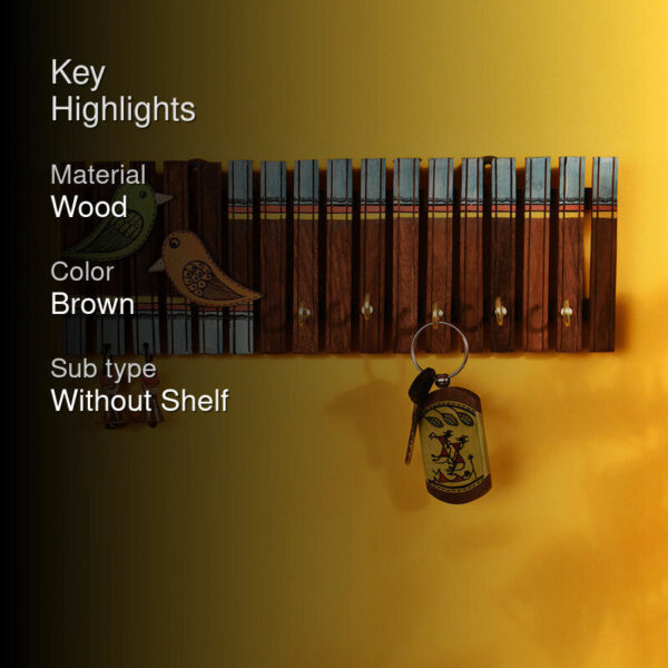 Chirp Charm Handcrafted Wooden Key Holder Chirp Charm Handcrafted Wooden Key Holder