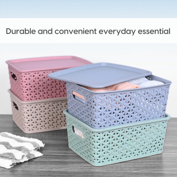 Earth Cache Storage Box With Lid - Set Of Four