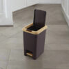 Empto Pedal Dustbin - Brown