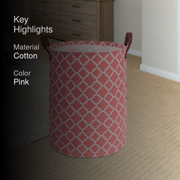 Entara Laundry Basket - Pink