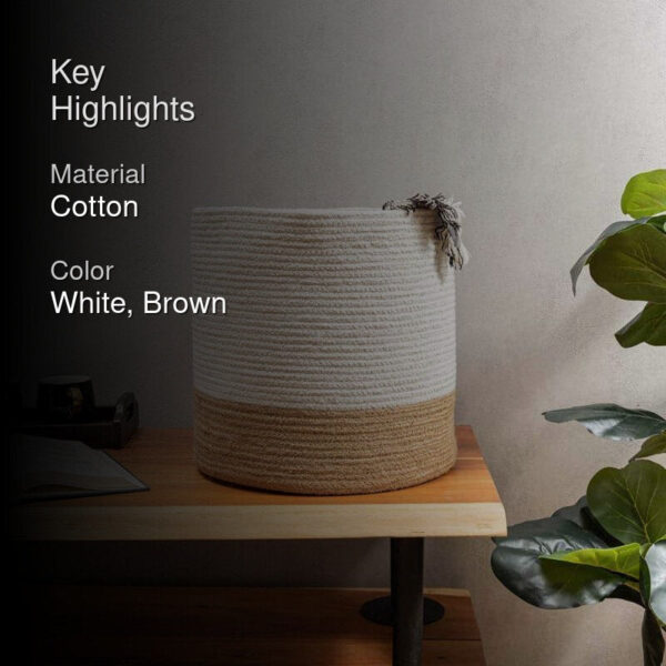 Evara Natural Fiber Laundry Basket