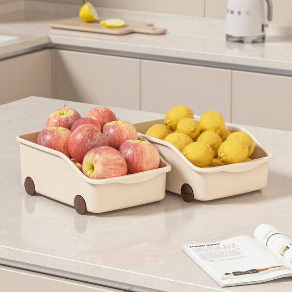 Flex Cart Plastic Organizer With Wheels - Set Of Two Flex Cart Plastic Organizer With Wheels - Set Of Two