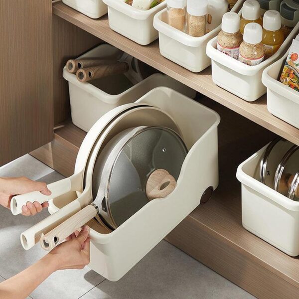 Flex Cart Storage Box With Wheels - Set Of Two