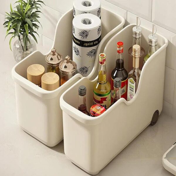 Flex Cart Storage Box With Wheels - Set Of Two