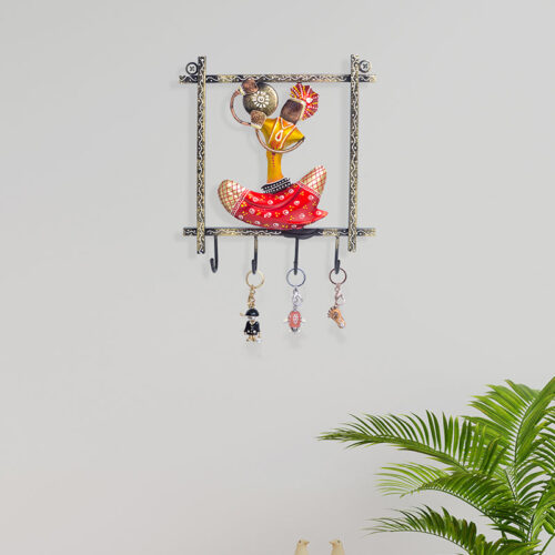 Folk Symphony Handcrafted Key Holder - Red Folk Symphony Handcrafted Key Holder - Red