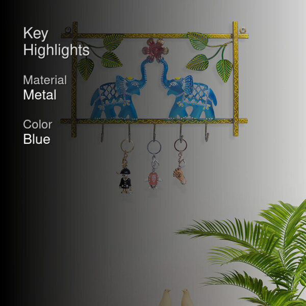 Gajraja Handcrafted Keyholder - Blue