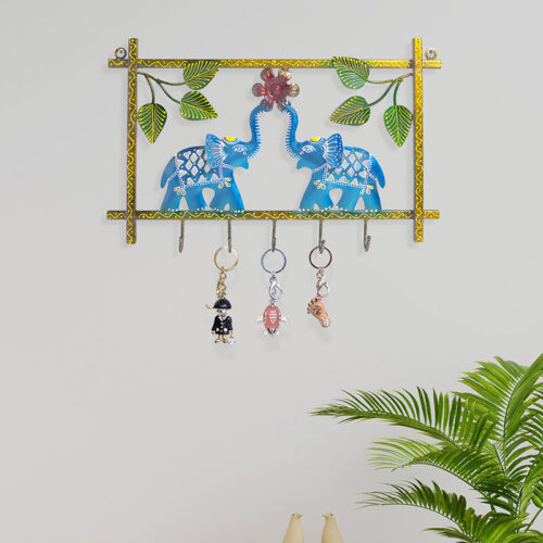 Gajraja Handcrafted Keyholder - Blue Gajraja Handcrafted Keyholder - Blue