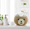 Happy Bear Multipurpose Basket- Beige
