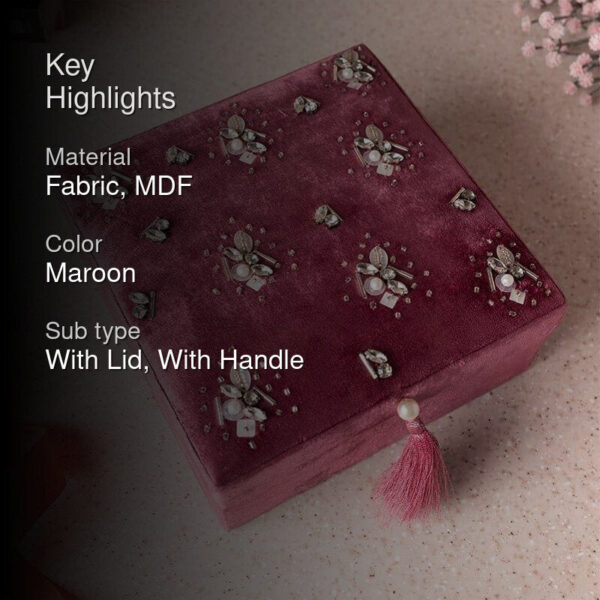 Karsova Luxurious Velvet Storage Organizer Box Karsova Luxurious Velvet Storage Organizer Box