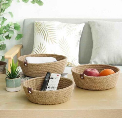 Latte Storage Basket - Set Of Three