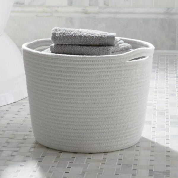 Lyricia Laundry Basket - White