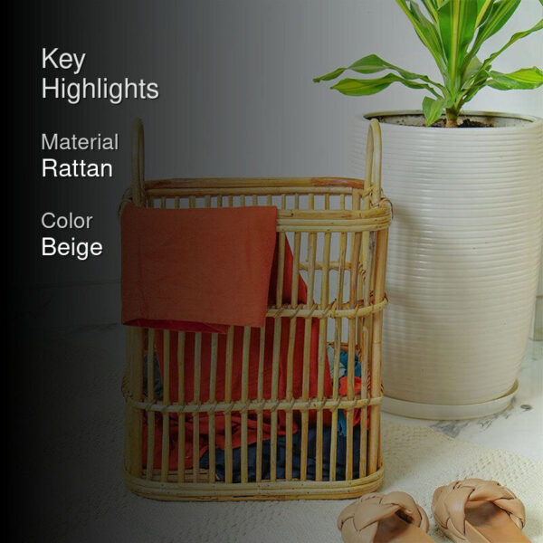 Mara Rattan Laundry Basket Mara Rattan Laundry Basket
