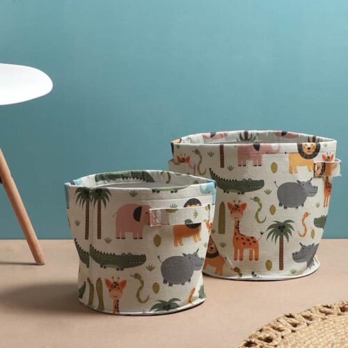 Orderly Oasis Storage Basket - Set Of Two Orderly Oasis Storage Basket - Set Of Two