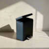 Pierre Metal Dust Bin With Pedal - Black Pierre Metal Dust Bin With Pedal - Black