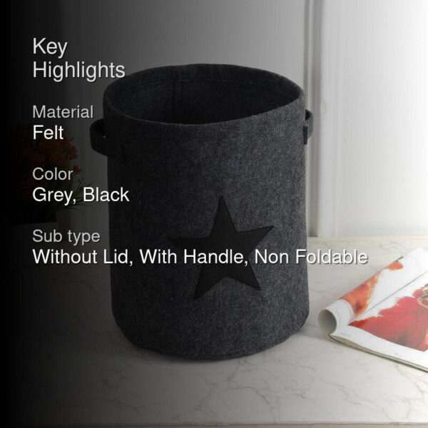 Starry Felt Storage Basket Starry Felt Storage Basket