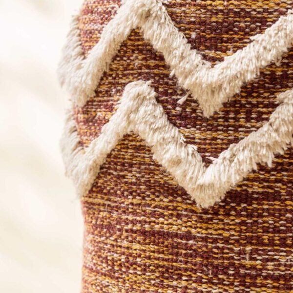 Thira Chevron Natural Fiber Laundry Basket