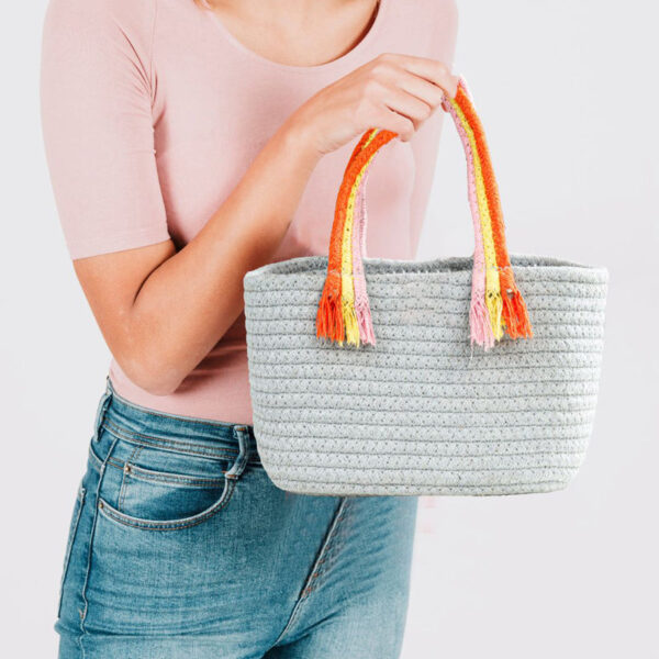 Tidy Twist Storage Basket Grey