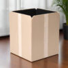 Veltrix Faux Leather Dust Bin - Beige