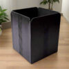 Veltrix Faux Leather Dust Bin - Black