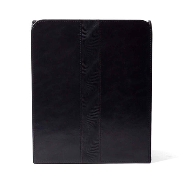 Veltrix Faux Leather Dust Bin - Black