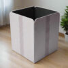 Veltrix Faux Leather Dust Bin - Grey