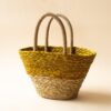 Welo Natural Fiber Basket - Mustard