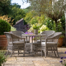 Corte 4 Seater Round Dining Set