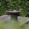 Fallen Fruits Small Terracotta Birdbath on Pedestal