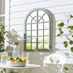 Indoor Outdoor Arched Window Wall Mirror