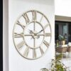 Indoor Outdoor Round Skeleton Wall Clock