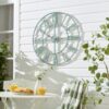 Indoor Outdoor Round Skeleton Wall Clock