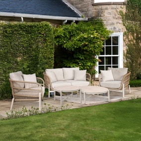 Martic Outdoor Sofa, Table and Chair Set