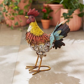 Metal Rooster Garden Decor Metal Rooster Garden Decor