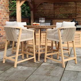 Roma 4 Seater Bar Set