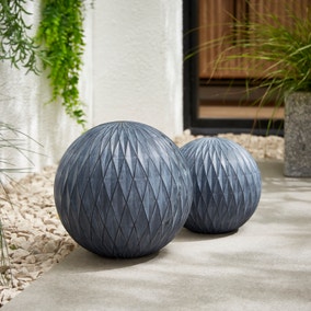 Set of 2 Global Outdoor Ornaments