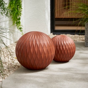 Set of 2 Global Outdoor Ornaments