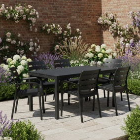 Trabella Roma 6 Seater Dining Set with Siena Chairs